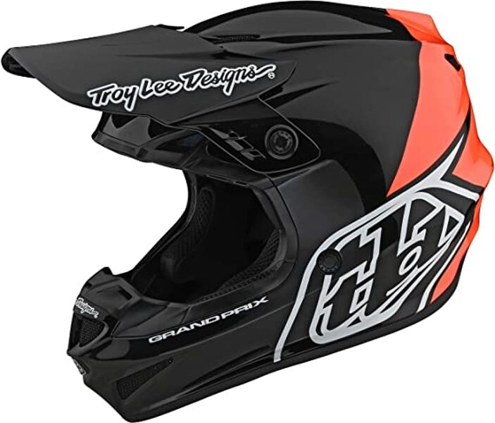 Ķivere Troy Lee Designs SE4 GP Block - Black/Orange