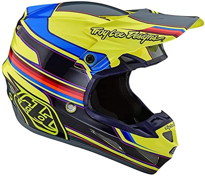Ķivere Troy Lee Designs SE4 Composite Speed - Yellow/Gray