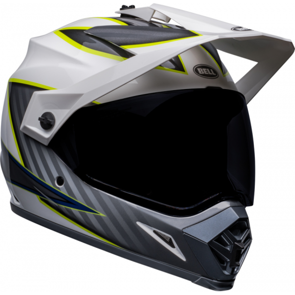 BELL ĶIVERE MX-9 ADVENTURE MIPS DALTON GLOSS WHITE/YELLOW HI VIZ