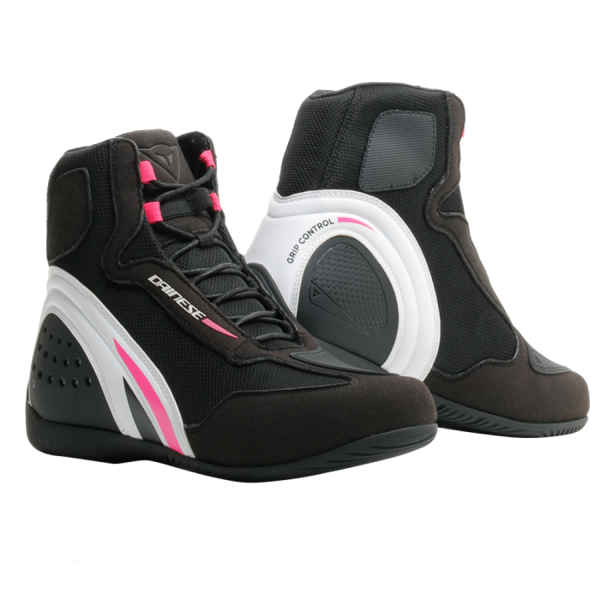 DAINESE ZĀBAKI MOTORSHOE D1 LADY BLACK/WHITE/PINK