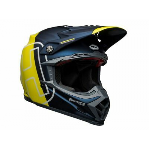 BELL ĶIVERE MOTO 9 FLEX HQ GOTLAND BLUE/YELLOW