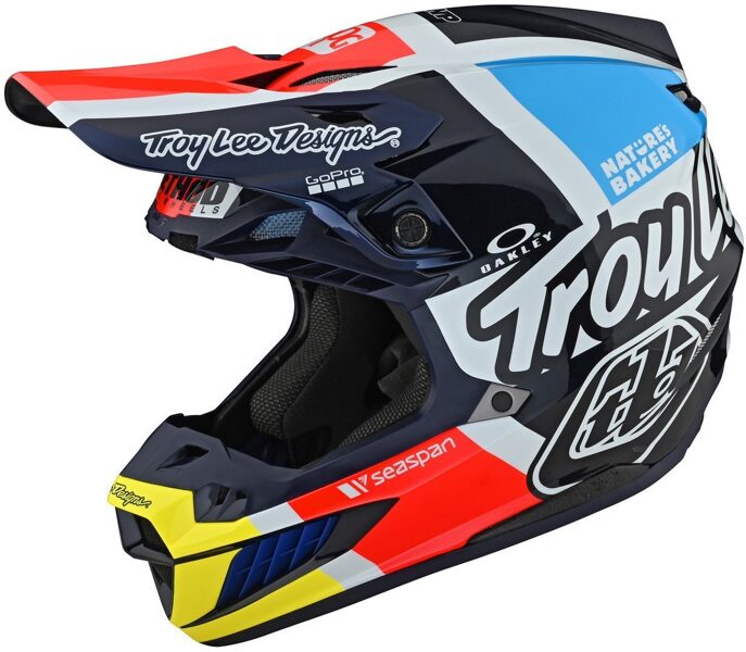 Ķivere Troy Lee Designs SE5 Carbon Quattro Team - Navy