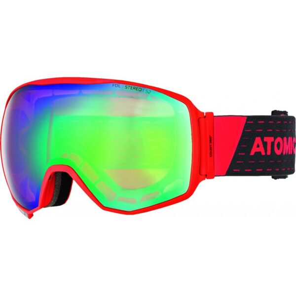 ATOMIC brilles Count 360 ST red/black w/Stereo green C2
