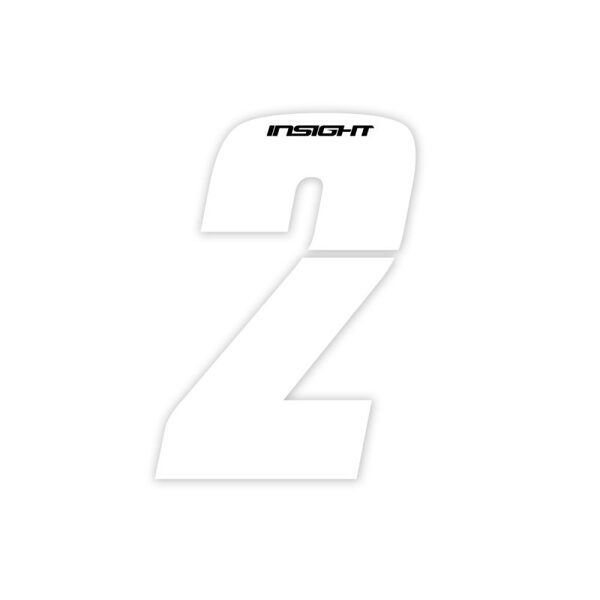 PACK INSIGHT NUMBERS 7.5CM FRAME PLATE WHITE